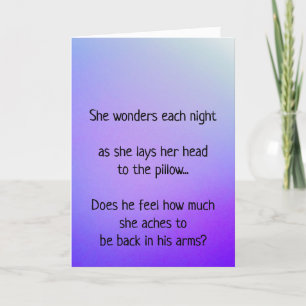 Saknar dig varje natt helgkort