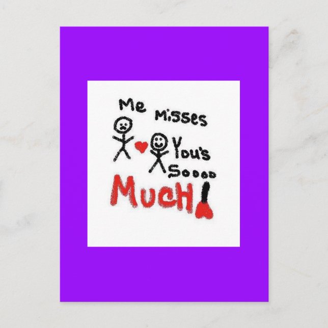 Saknar dig vykort (Framsida)