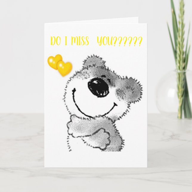 SAKNAR DIN ***HUGS OCH KISSES*** OCH JAG SAKNAR ** KORT (Framsida)