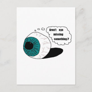 Saknar inte öga någonting? vykort