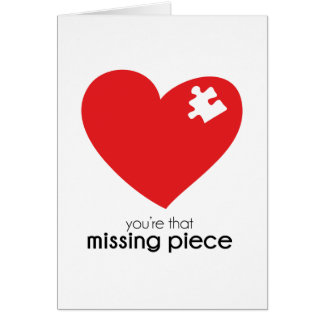 Saknat biet av min hjärta hälsningskort