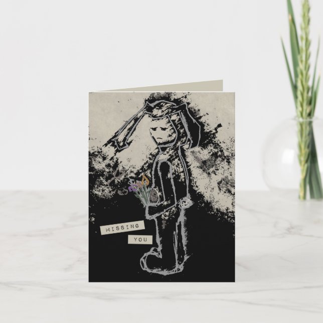 saknat din sinibunny kort (Framsida)