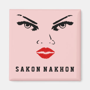 Sakon Nakhon, Thailand Woman Girlkompis-fru Magnet