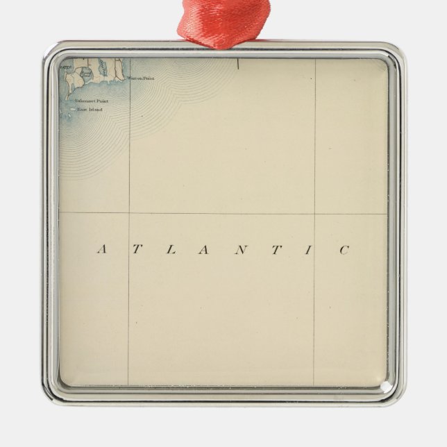 Sakonnet Massachusetts Julgransprydnad Metall (Framsidan)