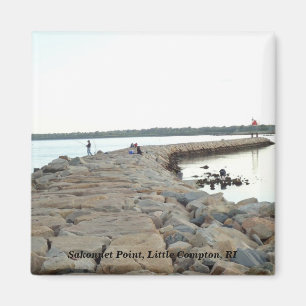 Sakonnet Point-brytvatten, Little Compton, RI Magnet
