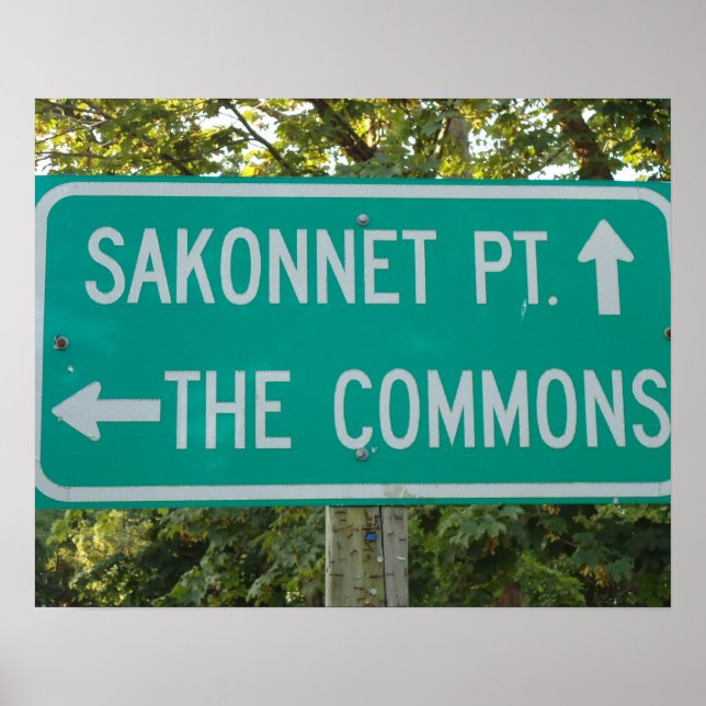 Sakonnet Point, Commons - Little Compton, RI Poster (Framsidan)