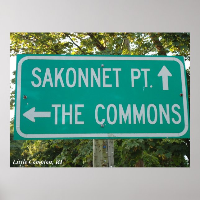 Sakonnet Point, Commons, Little Compton, RI Poster (Framsidan)