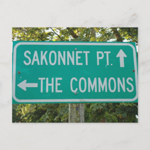 Sakonnet Point, Commons, Little Compton, RI Vykort