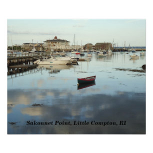 Sakonnet Point, Harbour, Little Compton, RI Fototryck