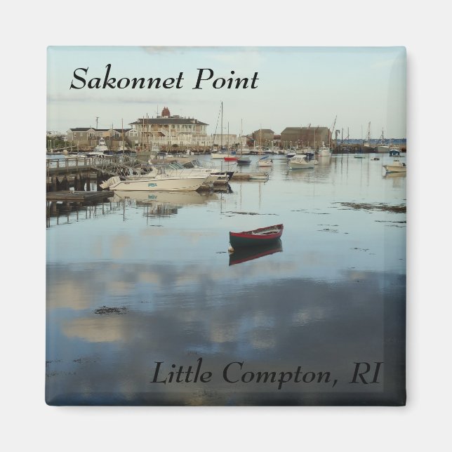 Sakonnet Point, Little Compton, RI Harbour Magnet (Framsidan)