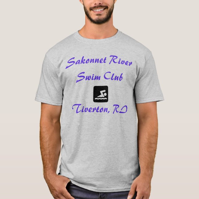 Sakonnet River Simma Klubb, Tiverton, RI Tee Shirt (Framsida)