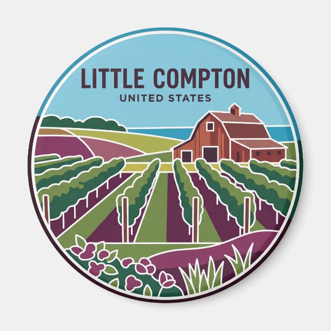 Sakonnet Vineyards Rhode Island Magnet (Framsidan)