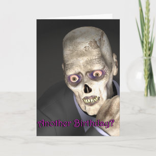 Säkra Birthday Hälsning från en Tecknad Zombie Kort