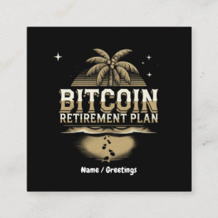 Säkra din framtid med en Bitcoin Pension-plan Fyrkantigt Visitkort