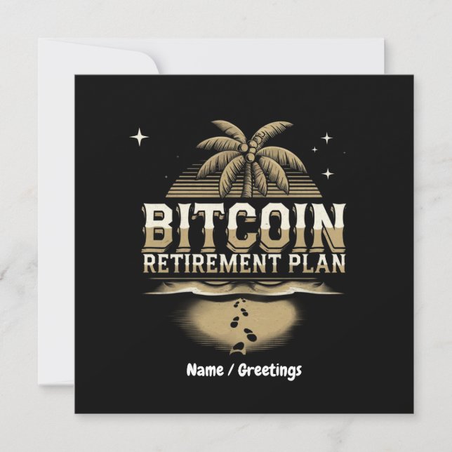 Säkra din framtid med en Bitcoin Pension-plan Inbjudningar (Framsida)