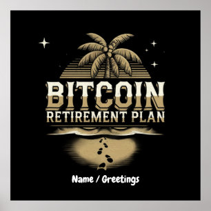 Säkra din framtid med en Bitcoin Pension-plan Poster
