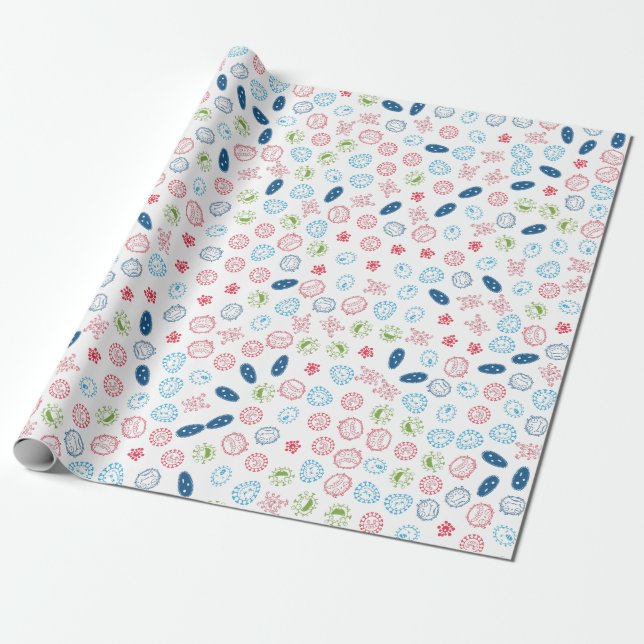 Säkra ditt liv från bakterier presentpapper (Utrullad)