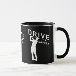 Säkra drivrutiner - Lustigt Golfer-citat - Golfing Mugg