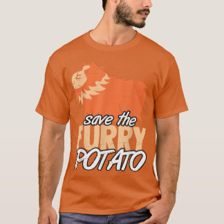 Säkra Håriget Potato Guinea Gris T-Shirt