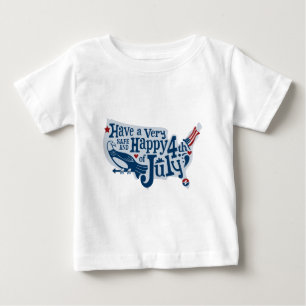 Säkra och Lycklig 4 juli T Shirt