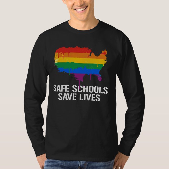 SÄKRA SKOLOR SPARA LIVES T-Shirt (Framsida)