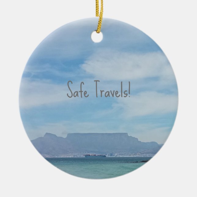 Säkra Travels i Kapstaden Julgransprydnad Keramik (Framsidan)