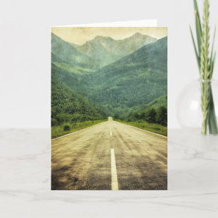 Säkra Travels Road Ligge Helgkort