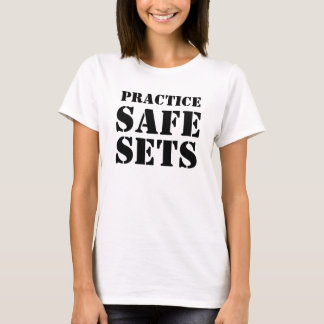 Säkra uppsättningkvinna Tshirt Tee Shirt