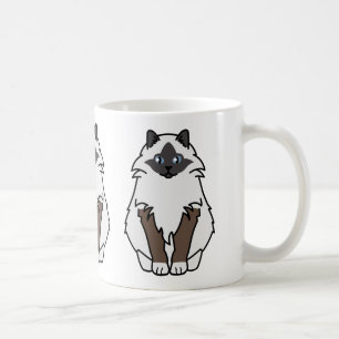 Sakral Birman katttecknad Kaffemugg