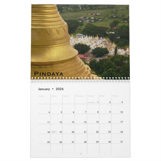 Sakral Burma 2010 kalender (Jan 2026)
