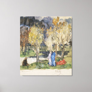Sakral dunge av Pierre Puvis de Chavannes Canvastryck