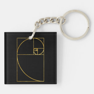 Sakral Fibonacci för guld- förhållande spiral