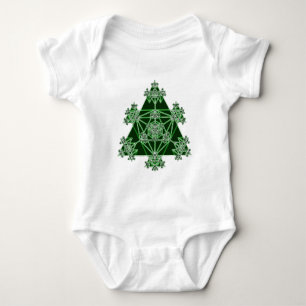 Sakral geometri: Gröna trianglar: Tee Shirt