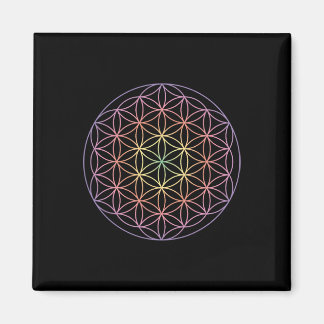 Sakral geometri Livets blomma Yoga Yantra symbol Magnet