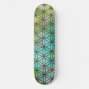 Sakral geometri skateboard bräda 21,5 cm