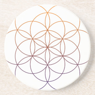 Sakral geometri underlägg sandsten