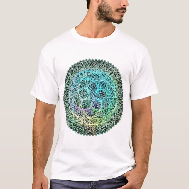 Sakral geometri - Venus genomreser T-tröja för Tee Shirt (Framsida)