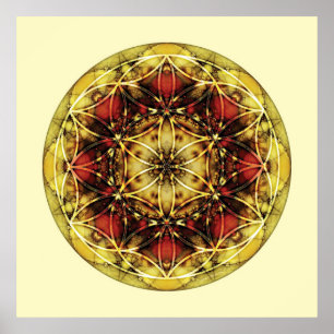 Sakral geometriMandala 6 Poster