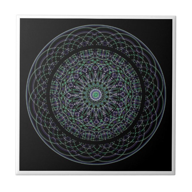 Sakral geometriMandala Kakelplatta (Framsidan)