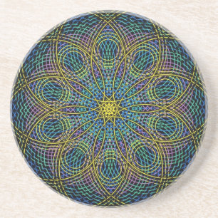 Sakral geometriMandala: Öppenhet - hand plockade Underlägg