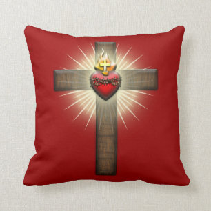 Sakral hjärta av den Jesus kor Kudde