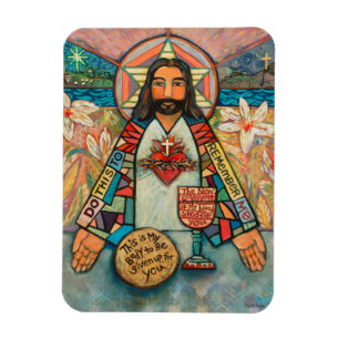 Sakral hjärta av den Jesus magneten Magnet