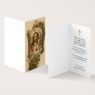 Sakral hjärta av det JesusCatholic beklagandetack Visitkort