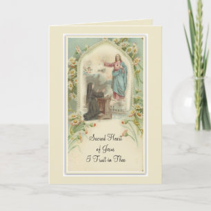 Sakral hjärta av Jesus löften St Margaret Mary Kort