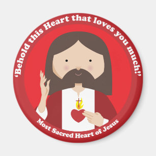 Sakral hjärta av Jesus Magnet