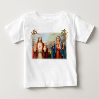 Sakral hjärta av Jesus och obefläckad hjärta av Tee Shirt