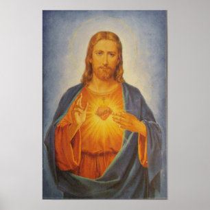 Sakral hjärta av Jesus Poster