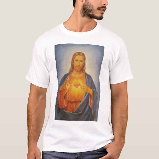 Sakral hjärta av Jesus Tee (Framsida)