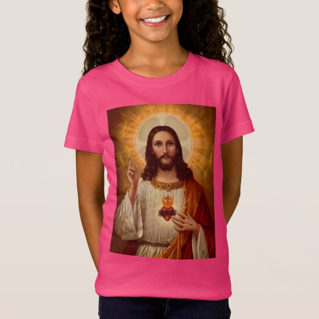 Sakral hjärta av Jesus Tee (Framsida)
