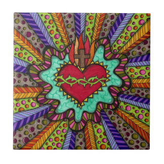 Sakral hjärta belägger med tegel kakelplatta